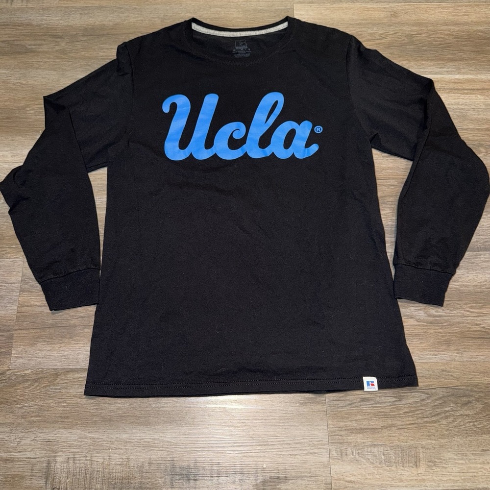 UCLA Bruins Sweater Mens Medium Black Blue NCAA College Crewneck Sweatshir